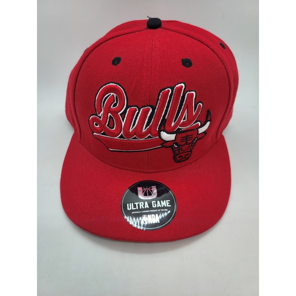 Chicago Bulls Mens Ultra Game NBA Snapback Cap Red (NEW)